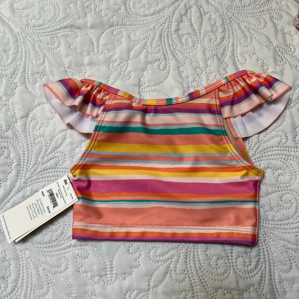 NWT Tea Collection Ruffle Tankini Swim Top Size 3 - Picture 5 of 5